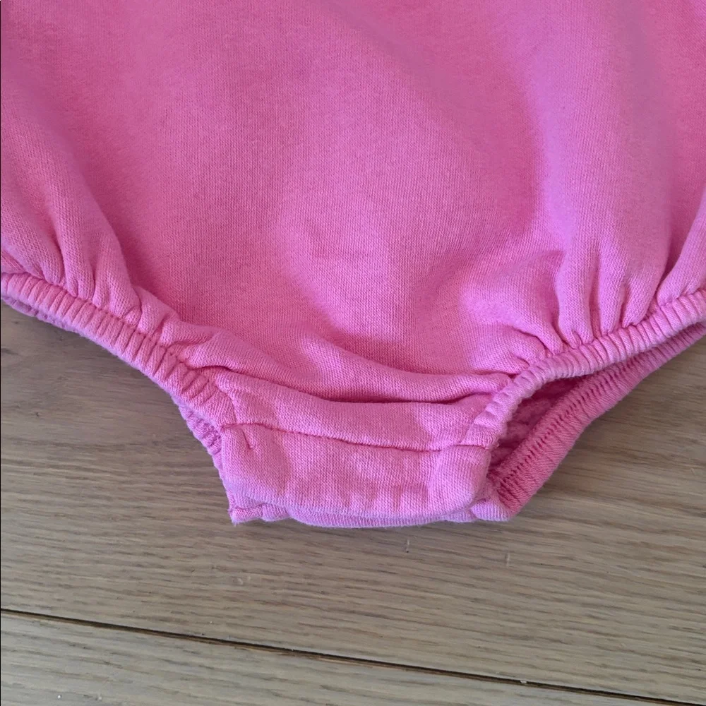 Old Navy hot pink onesie sweatshirt - size 0-3 months